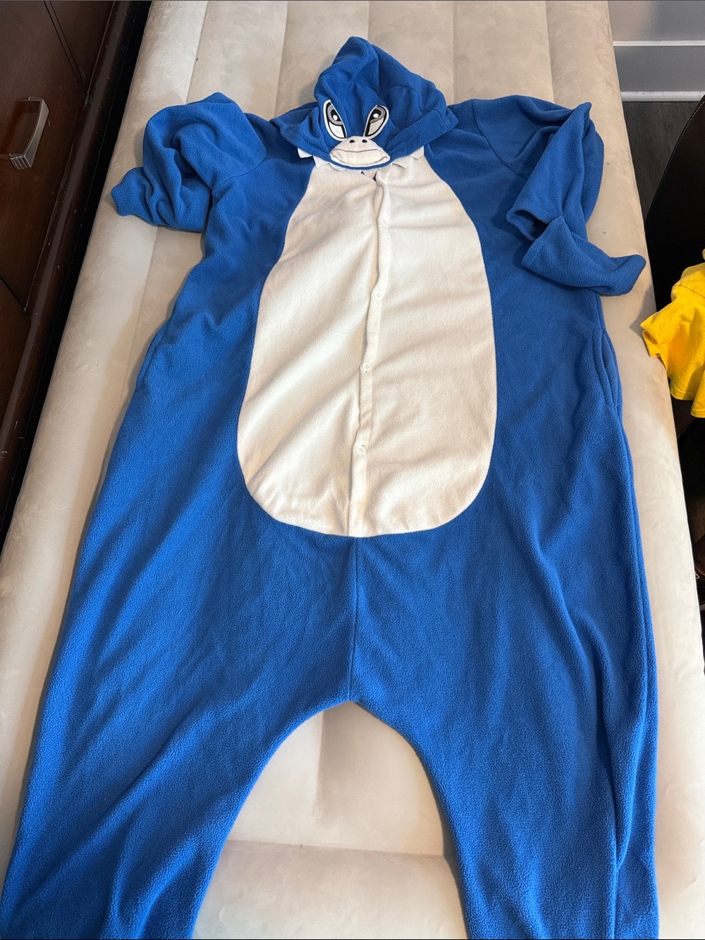 Blue & White Adult/Teenager Hooded One-Piece Shark Onesie
